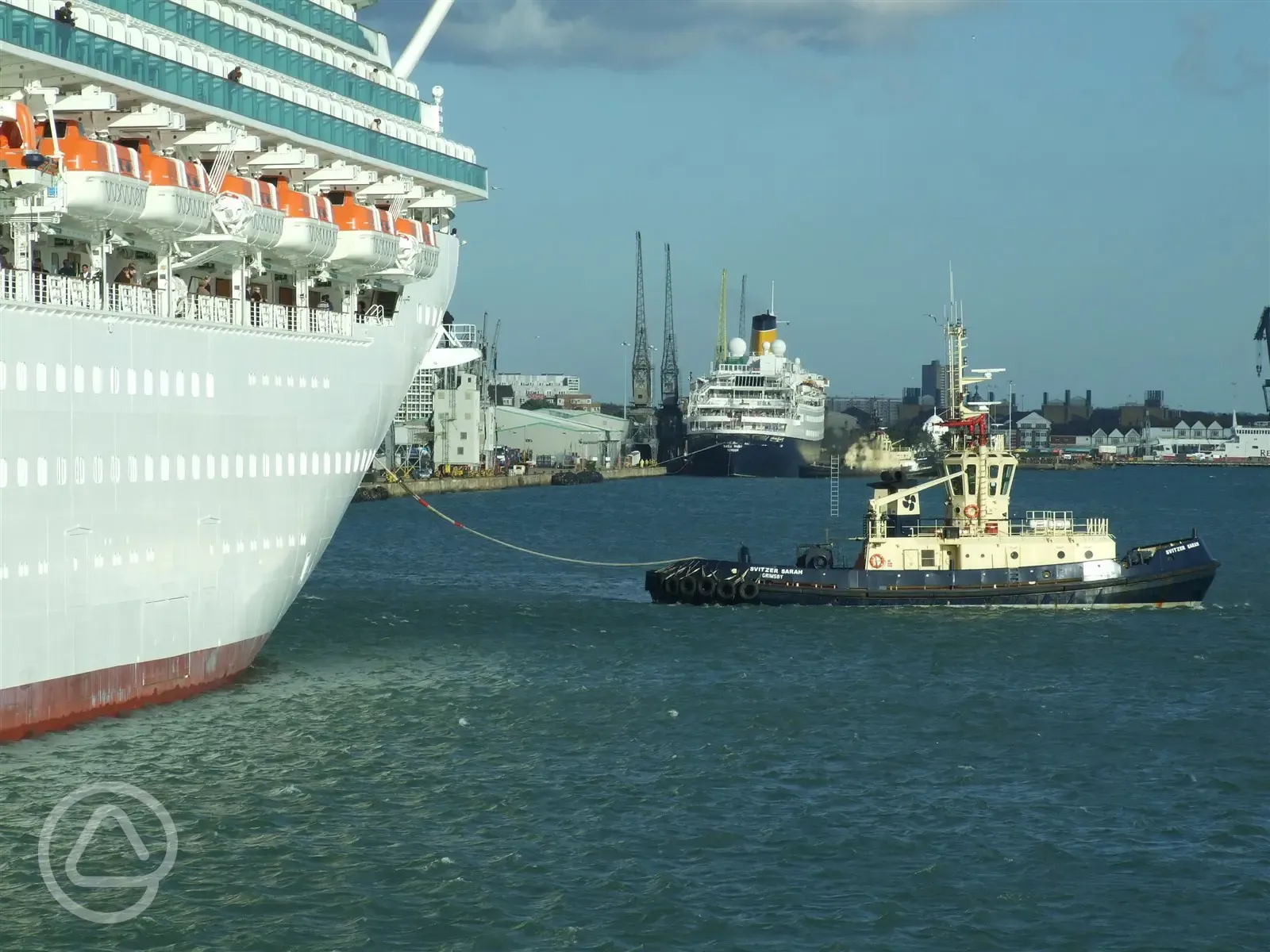 Cruise ship in Southampton water