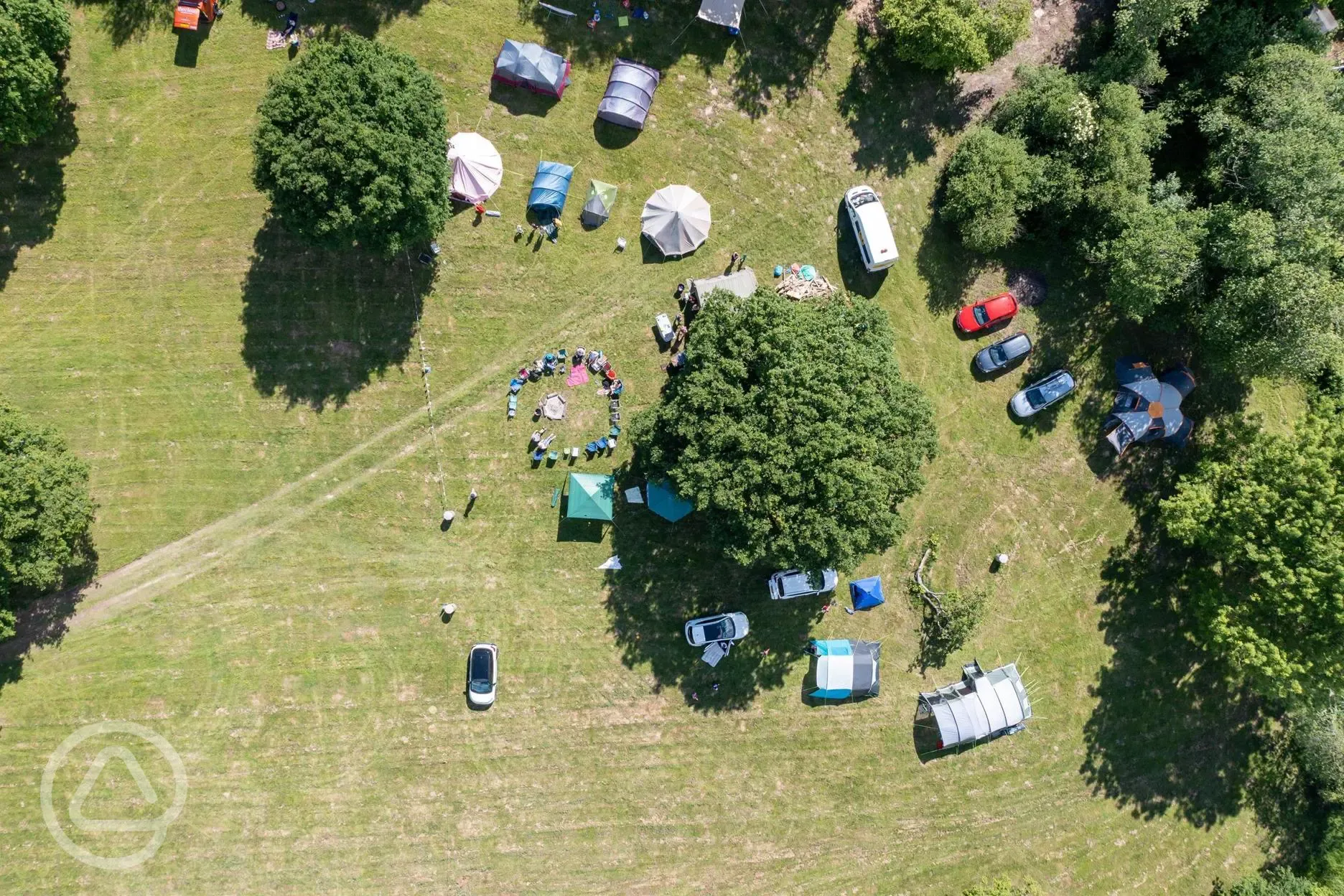 Aerial of a group pitch