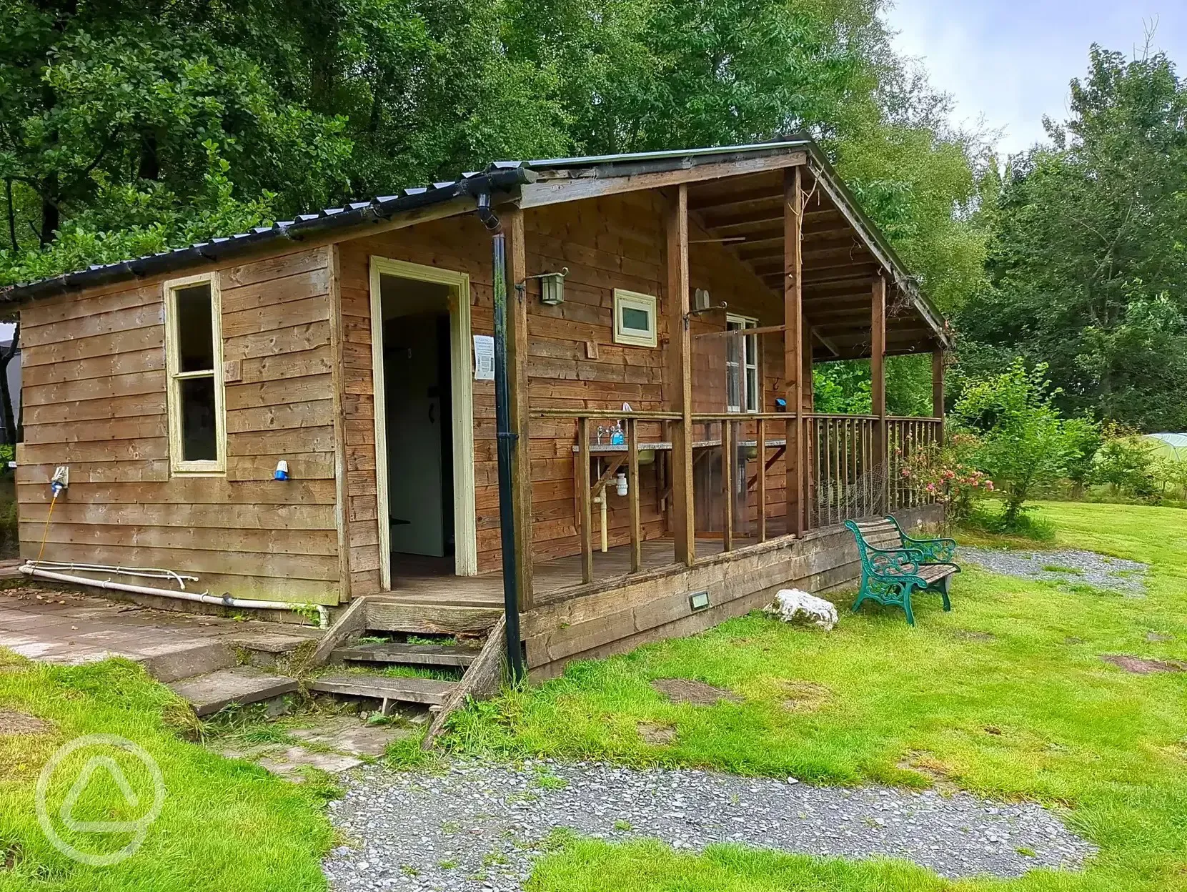 Shower block and washing up area