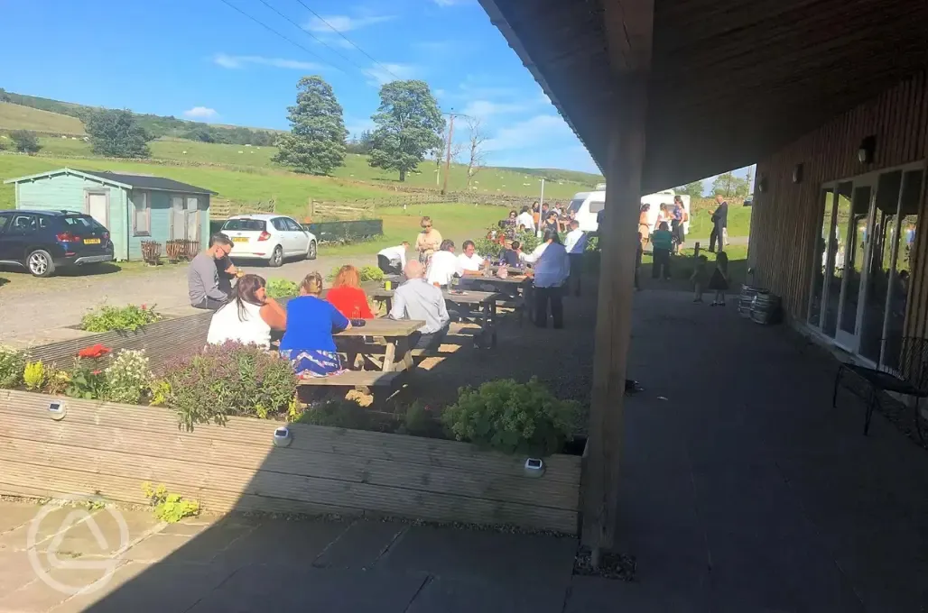 Onsite bar and restaurant outside seating