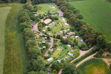 Aerial of the campsite