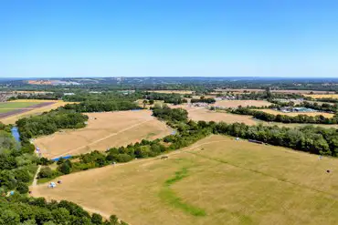 Aerial of the camping field
