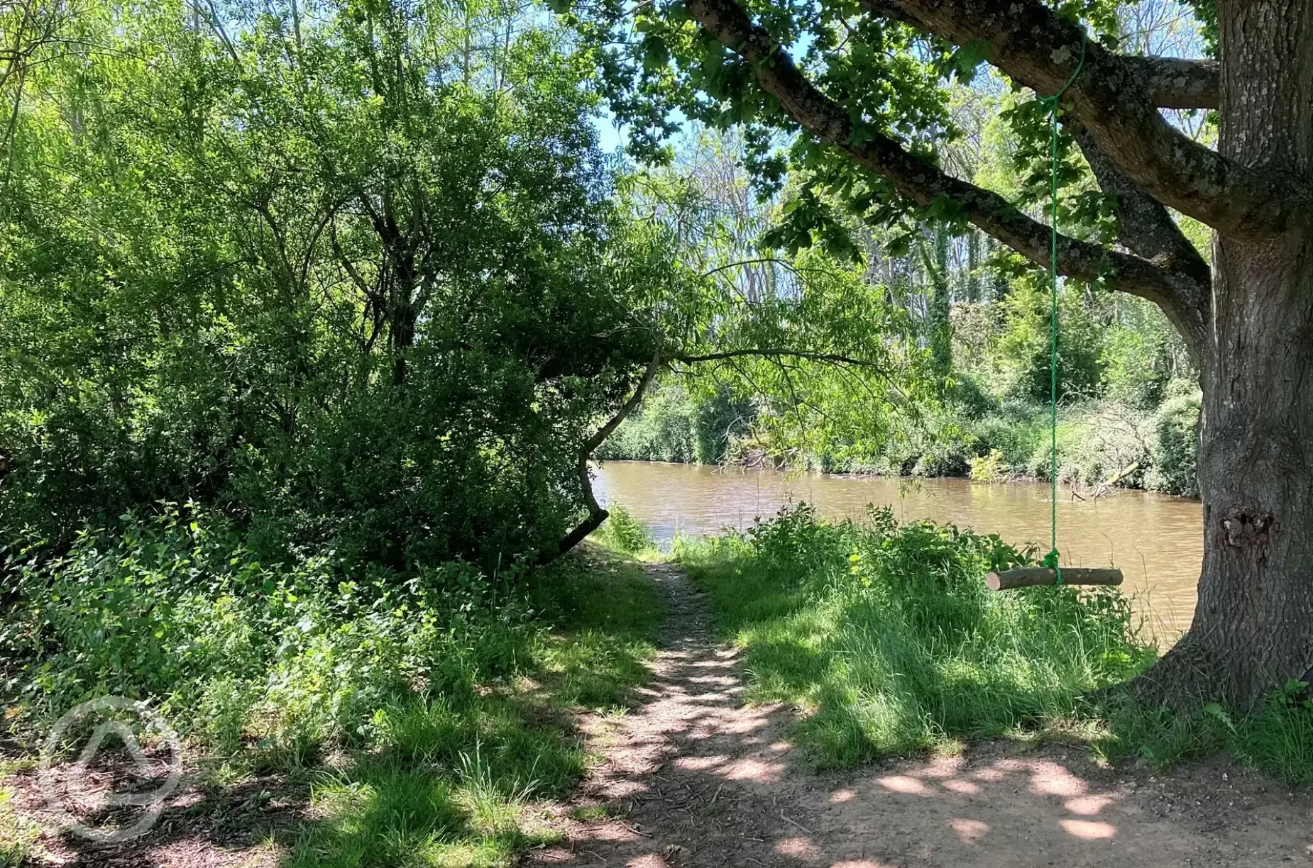 River Medway from the site for fishing and kayaking