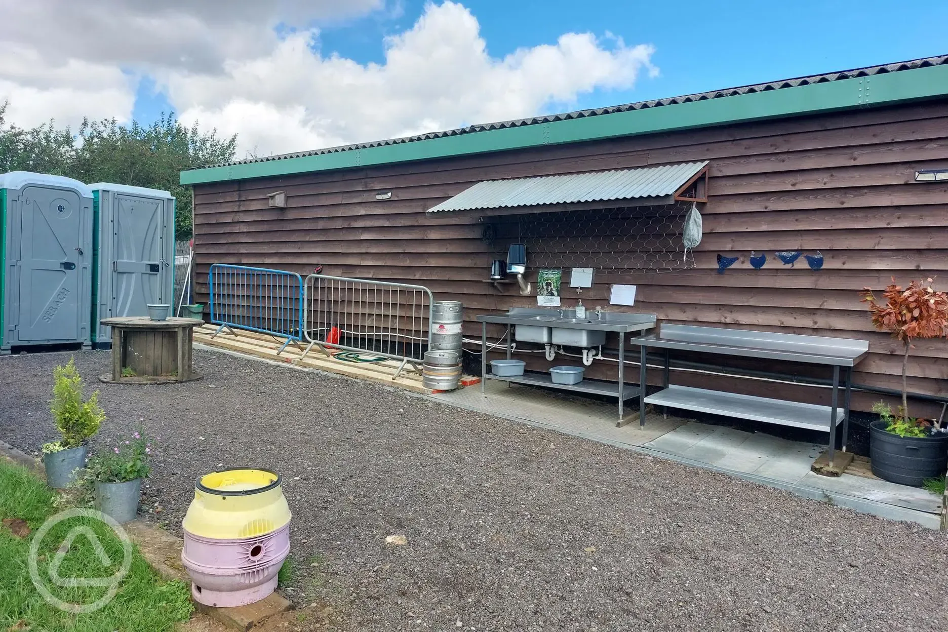 Washing up area