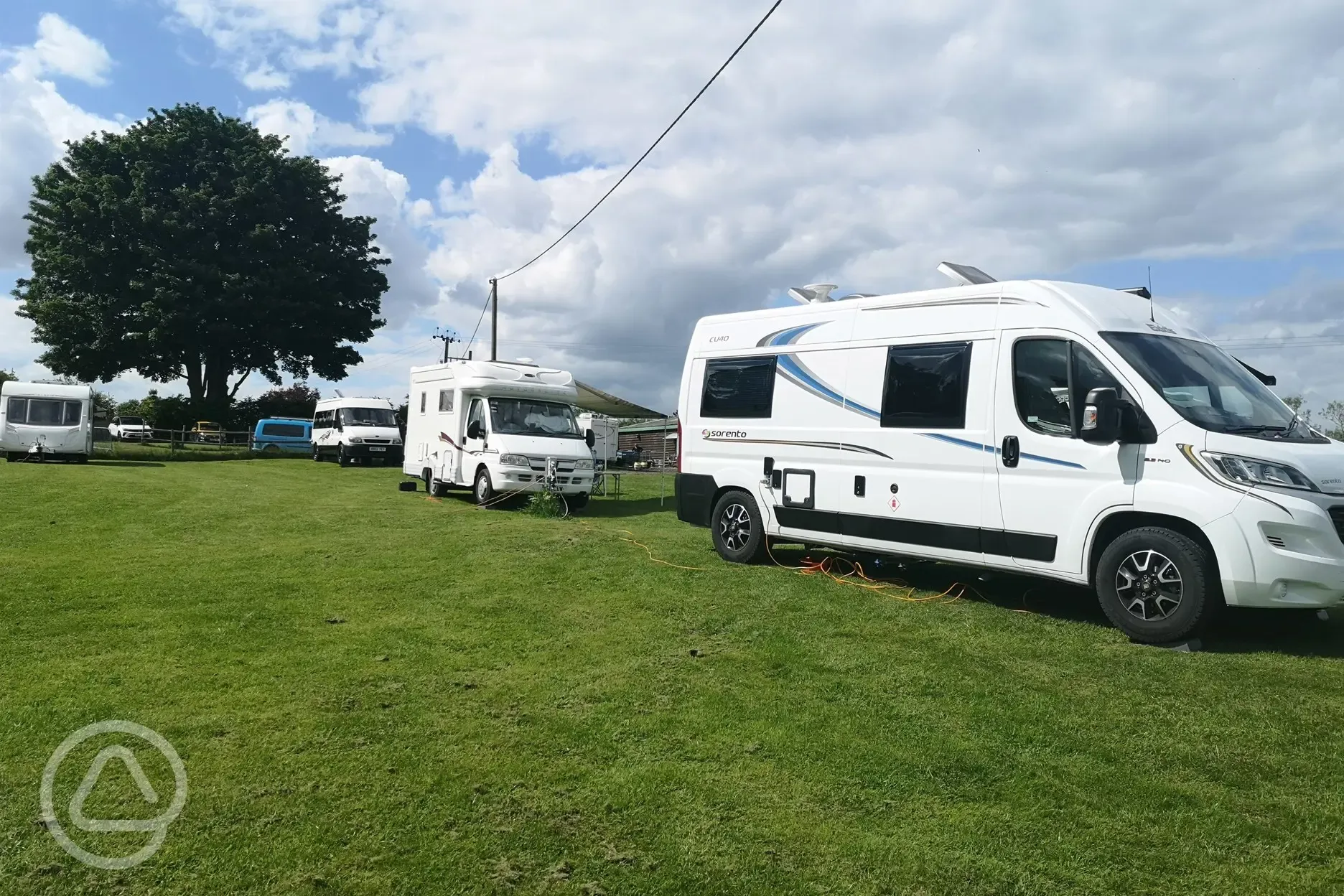 Grass touring pitches