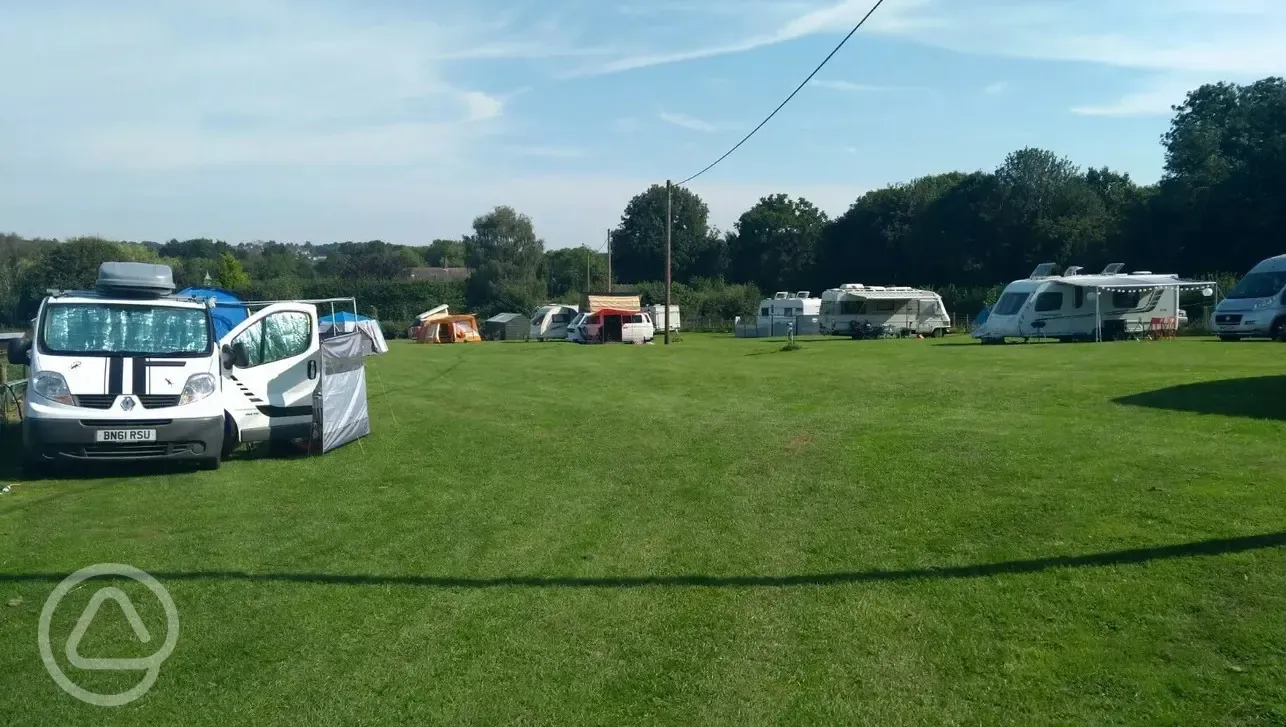 Grass touring pitches