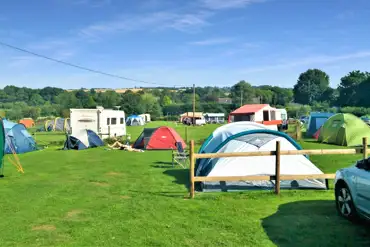Non electric grass tent pitches