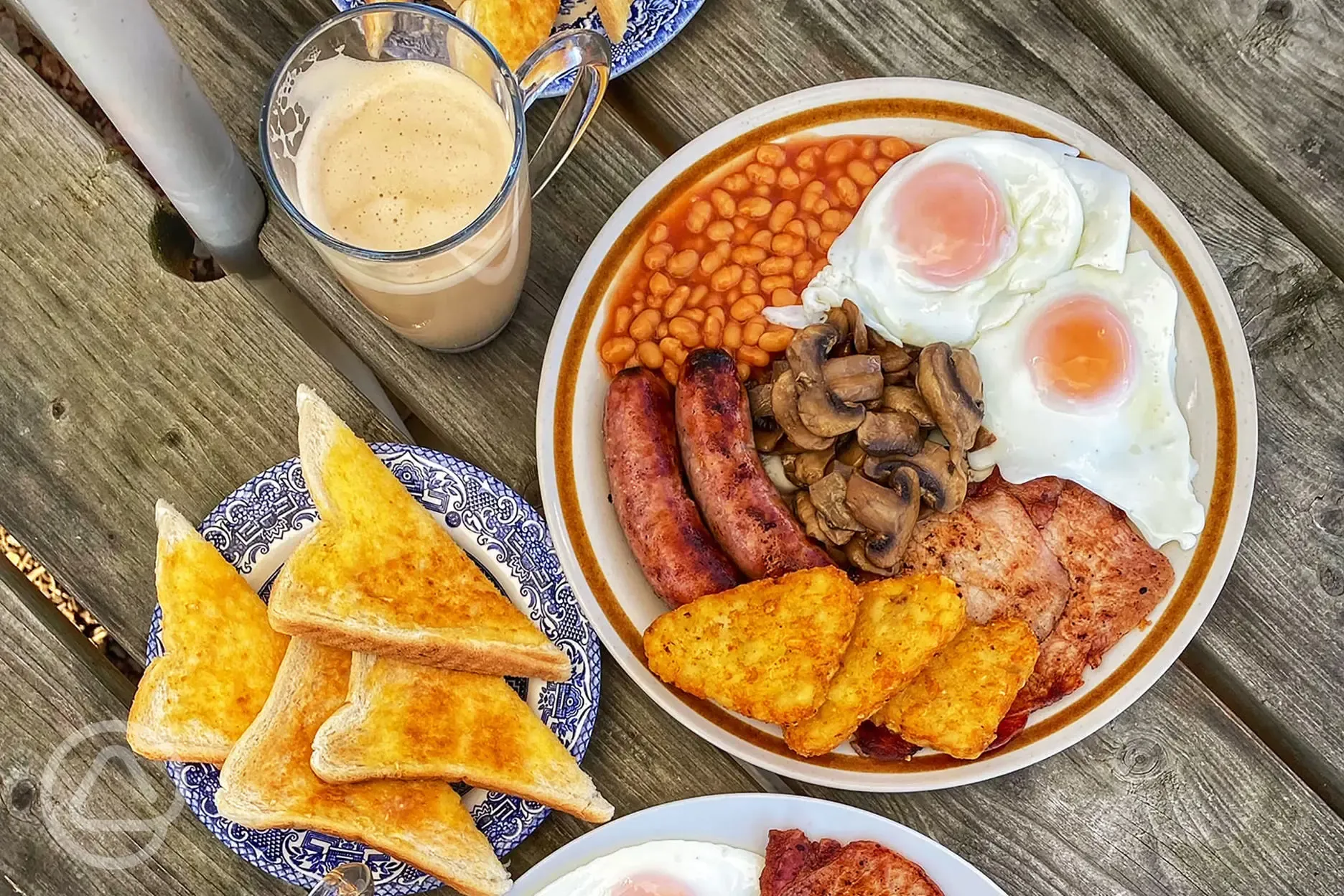 Fully English breakfasts available from the cafe