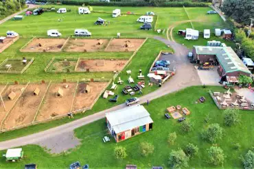 Aerial of the campsite