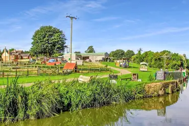 Canal running through the site