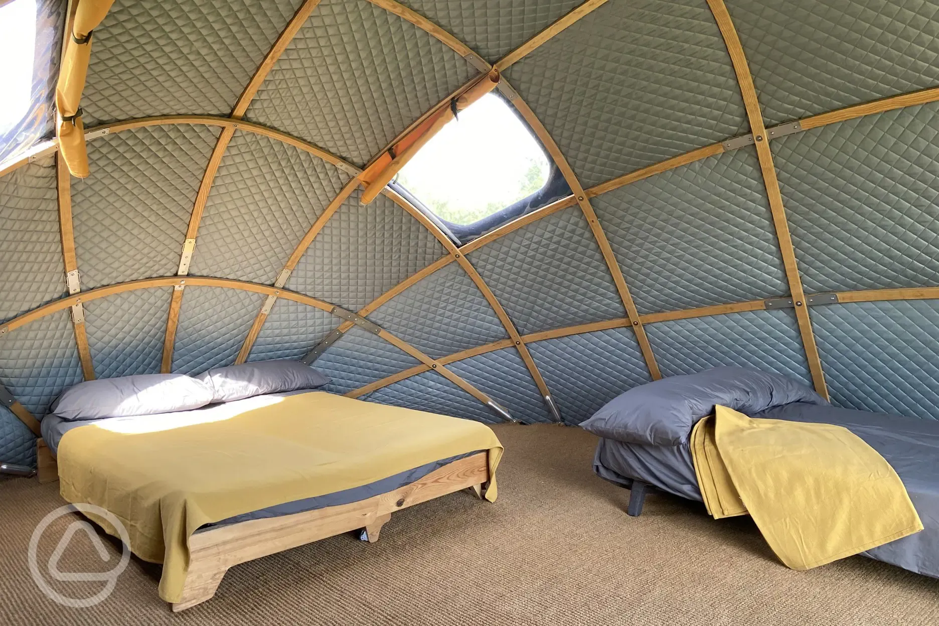 Gridshell pod interior