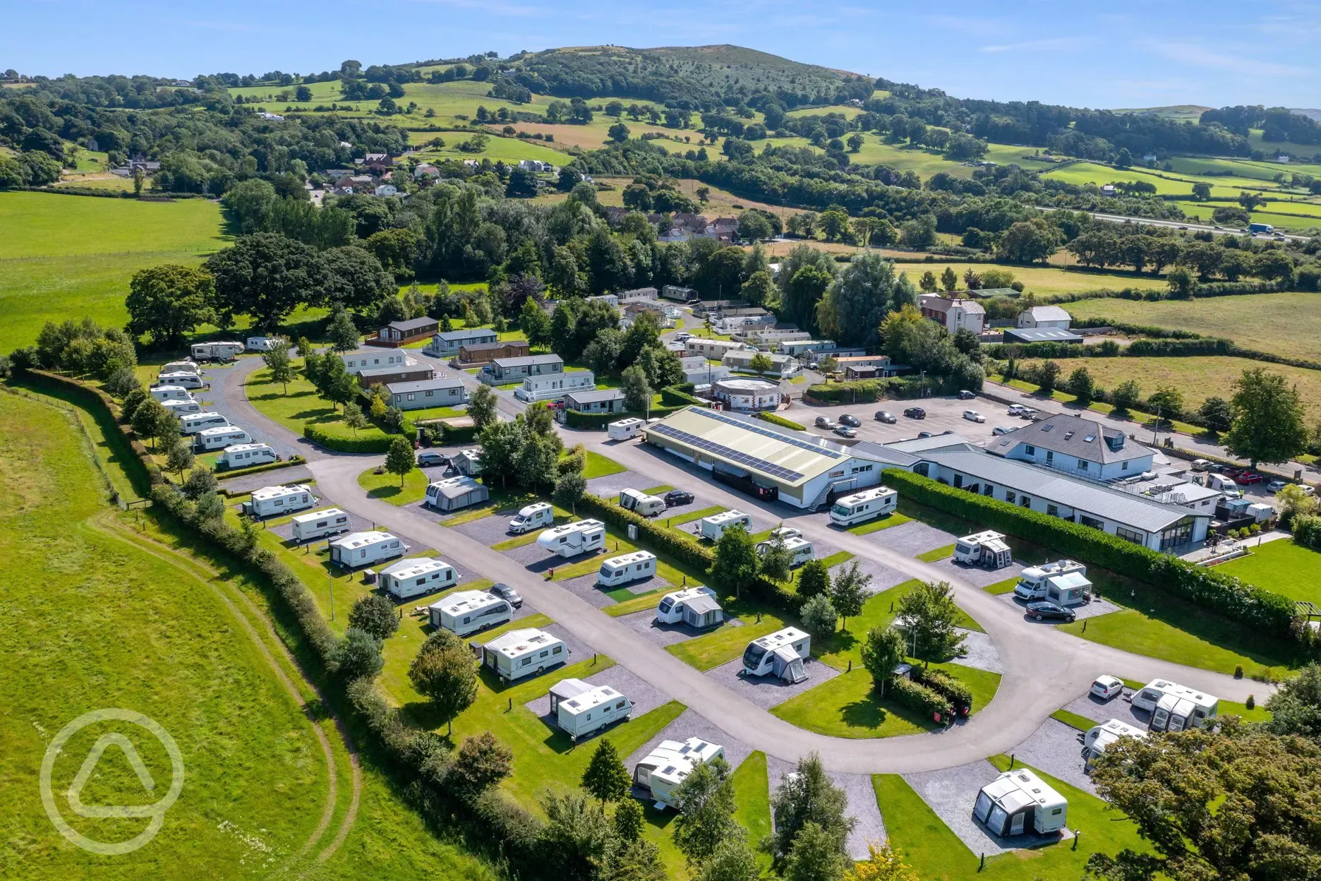 Aerial of the campsite