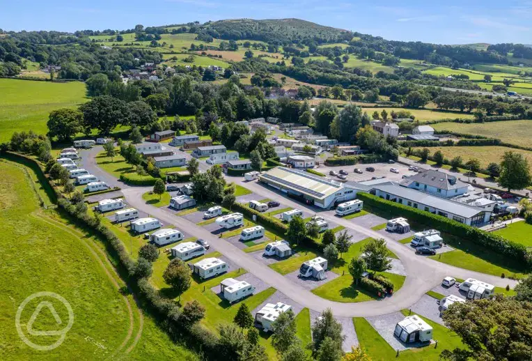 Aerial of the campsite