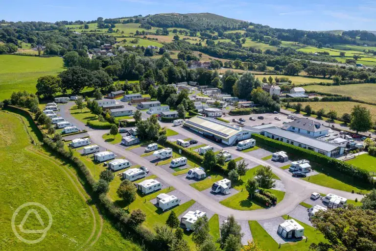 Aerial of the campsite