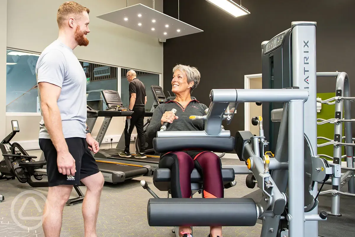 Gym in the spa and wellness centre onsite