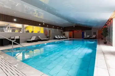 Indoor swimming pool at spa and wellness centre