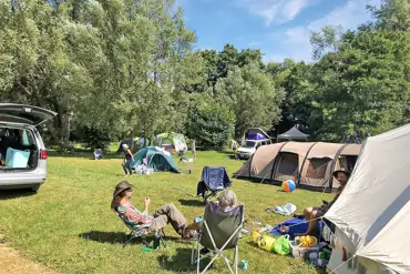 Non electric grass pitches (9m x 6m) at Wood Bridge Inn
