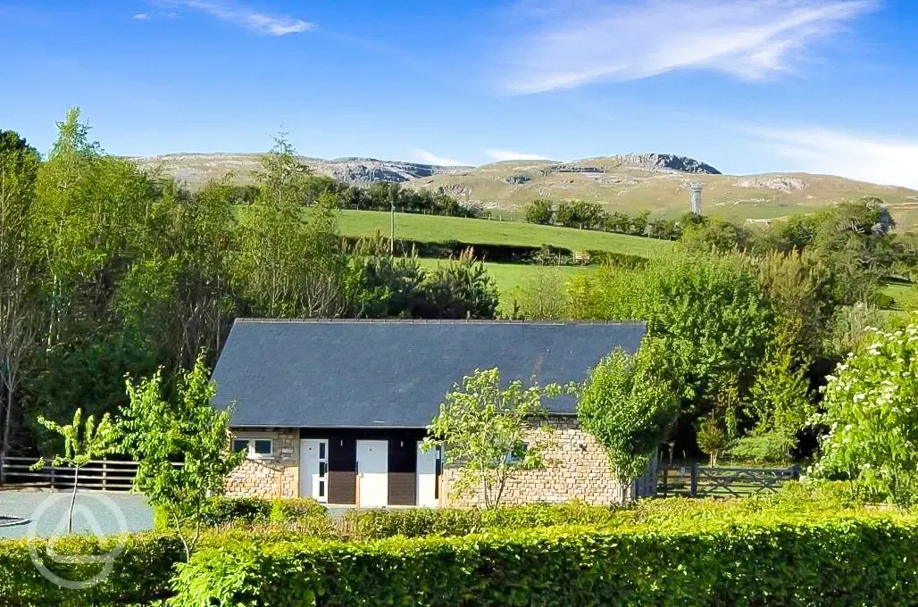 Thornbrook Barn's facilities block Thornbrook Barn's facilities block