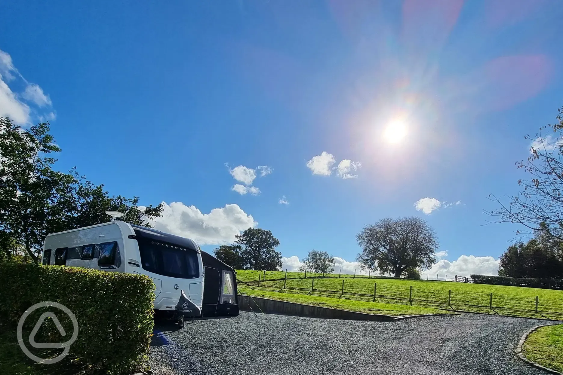 Fully serviced hardstanding pitches