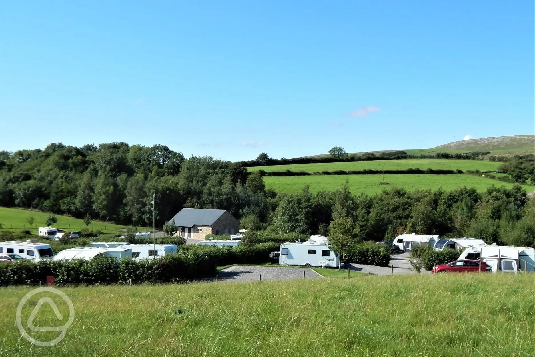 Fully serviced hardstanding pitches