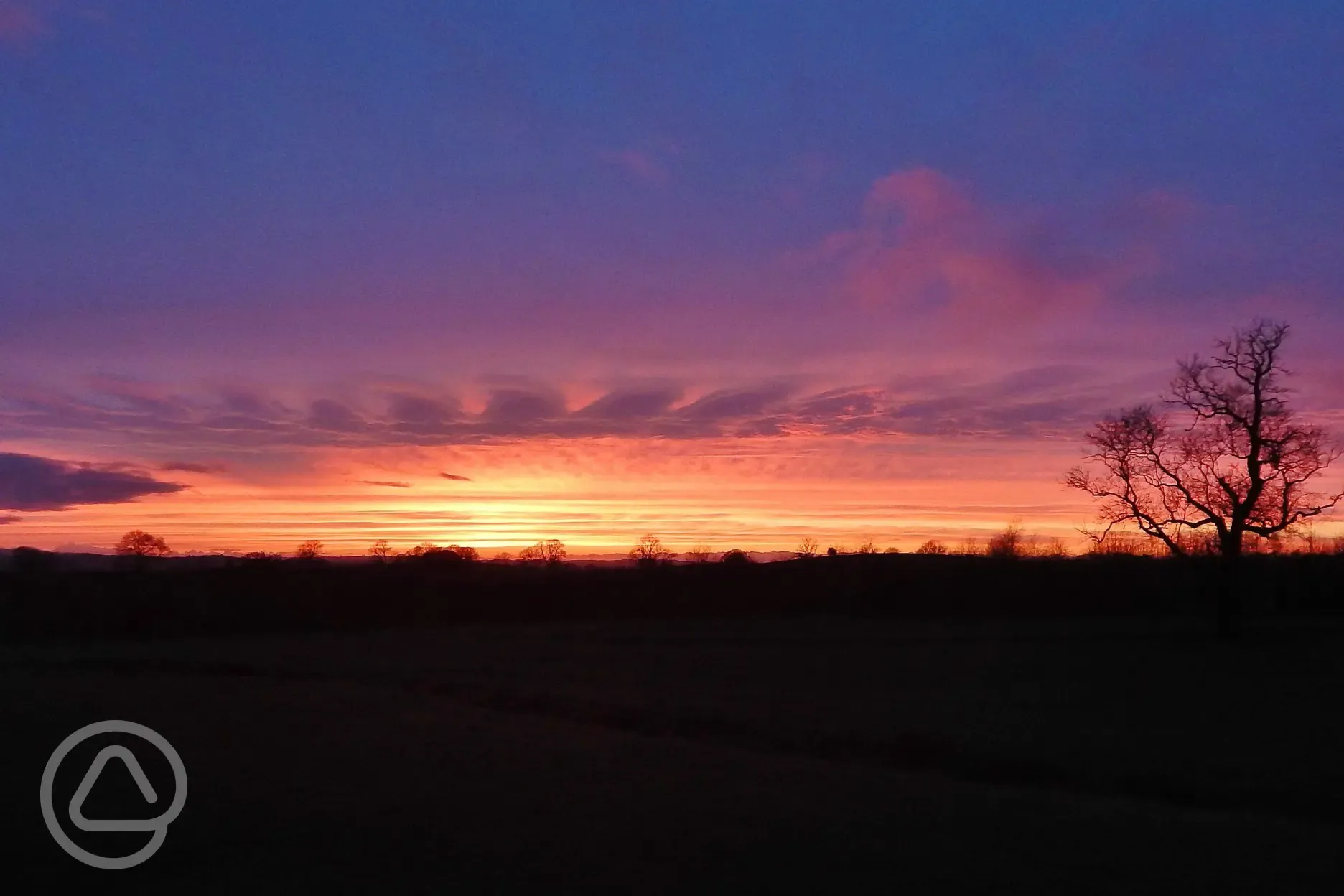 Sunset views from Thornbrook Barn Sunset views from Thornbrook Barn