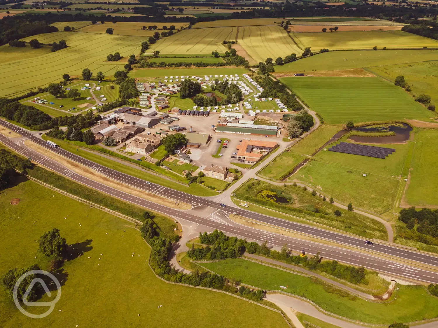 Aerial of the site