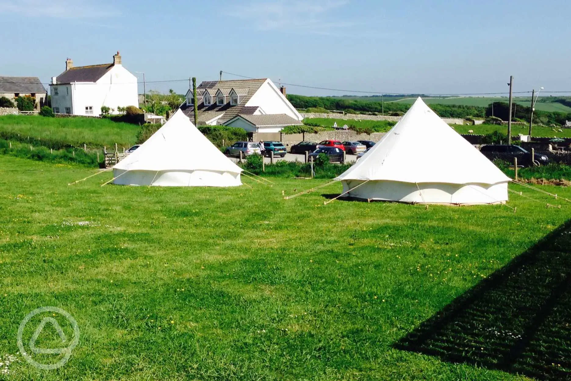 Bell tents onsite
