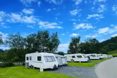 Electric hardstanding pitches with electric hook up, water and drainage