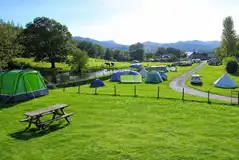 Pitches on the ledges at Torrent Walk Campsite