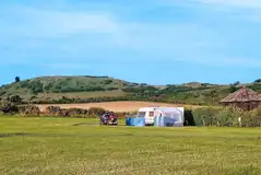 Non electric grass pitches with space for a parked car at Town Farm Camping Non electric grass pitches with space for a parked car at Town Farm Camping