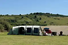Large tent on a non electric grass pitch at Town Farm Camping Large tent on a non electric grass pitch at Town Farm Camping