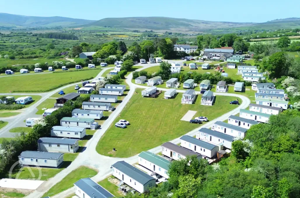 Aerial of the campsite