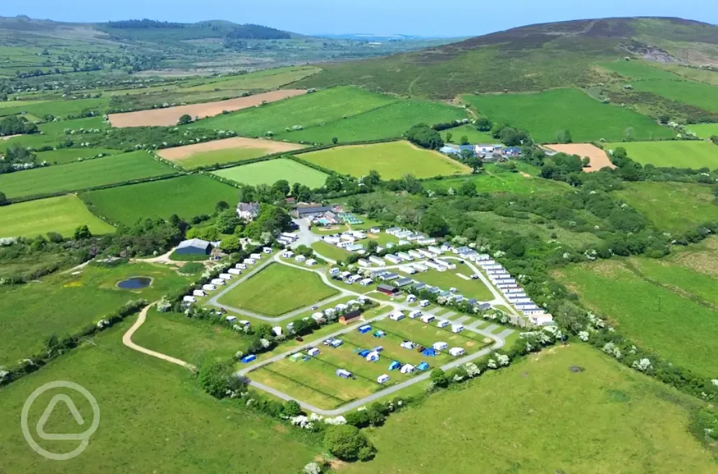 Aerial of the campsite