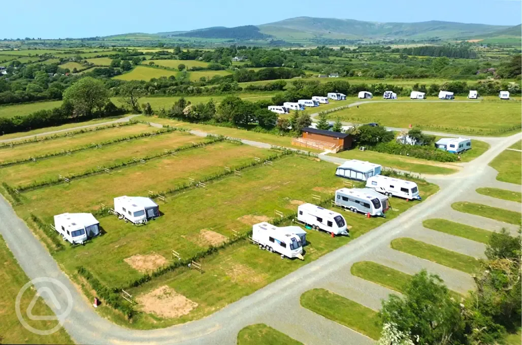 Aerial of the campsite