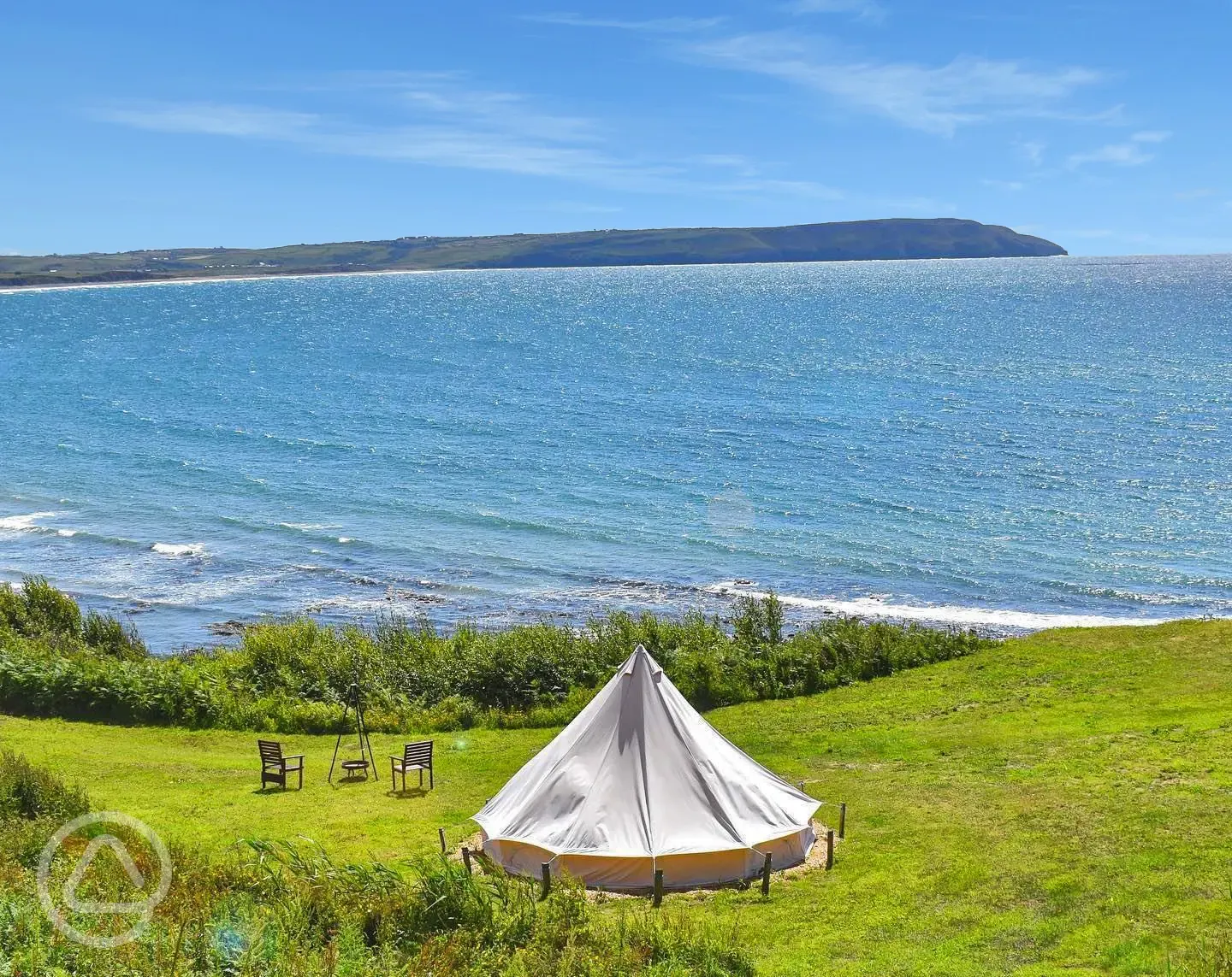 Stargazer bell tents (The Glen) with clifftop sea views