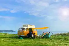 Non electric grass pitches at Treheli Farm, suitable for campervans Non electric grass pitches at Treheli Farm, suitable for campervans