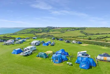 Aerial of the campsite