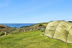 Sea view non electric grass pitches (10m x 12m)
