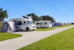 Electric hardstanding pitches with 16 amp hook ups