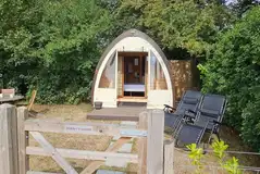 Glamping pod exterior Glamping pod exterior