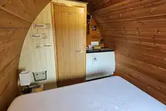 Glamping pod interior Glamping pod interior