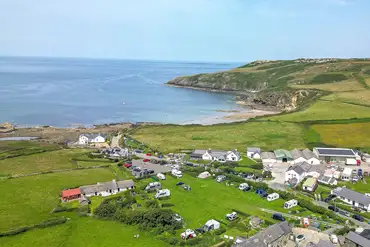 Church Bay Cottages Camping and Touring Site towards Porth Swtan