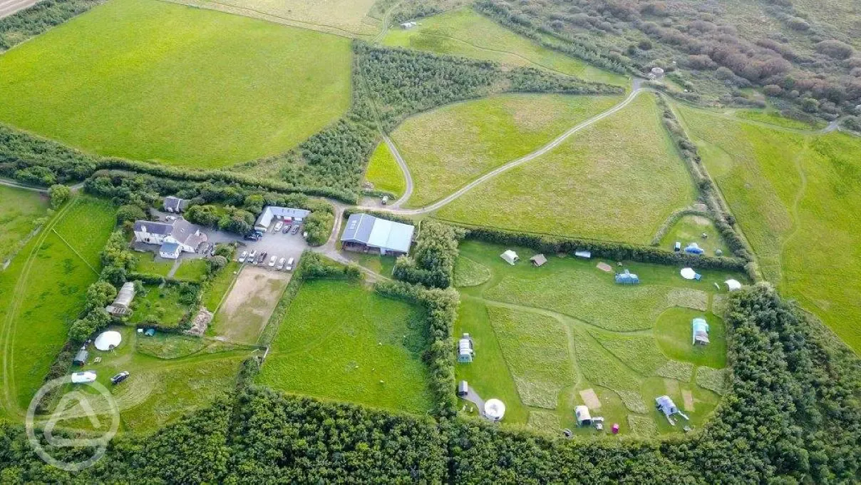 Aerial of the site