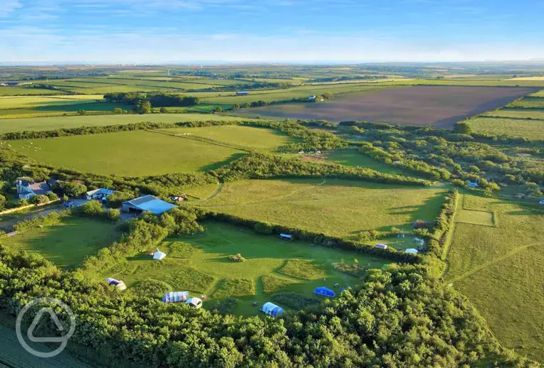 Aerial of the site