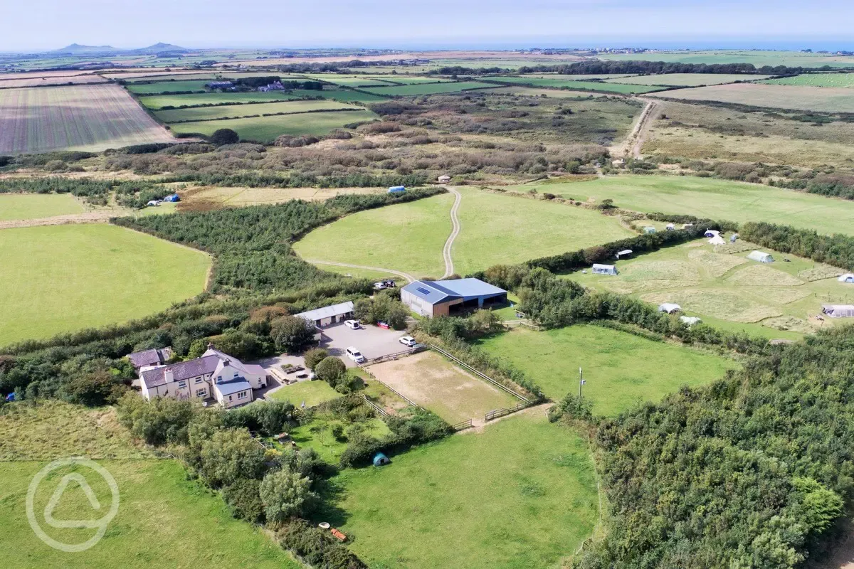 Aerial of the site