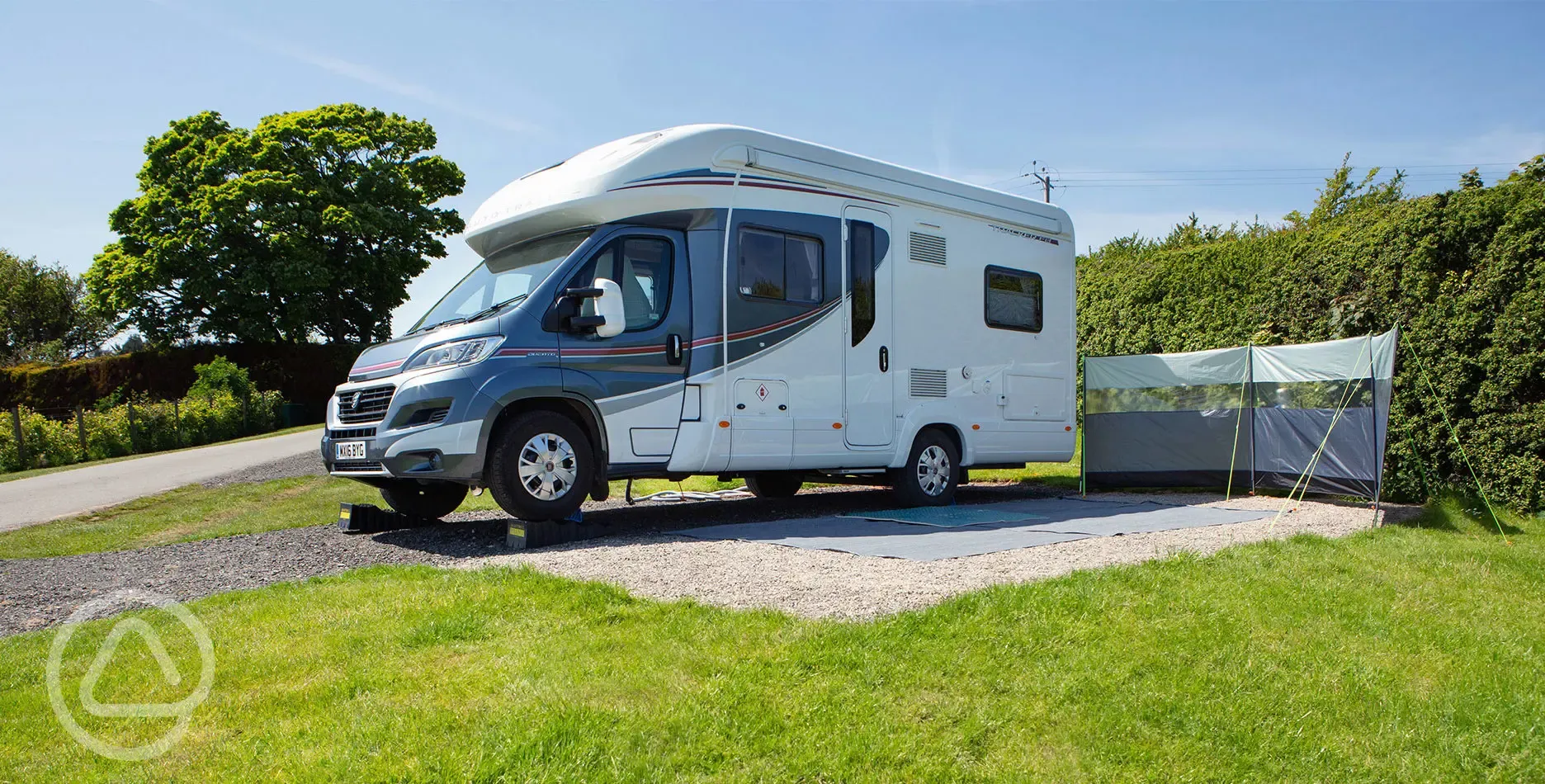 Hardstanding at Tyddyn Isaf Caravan Park