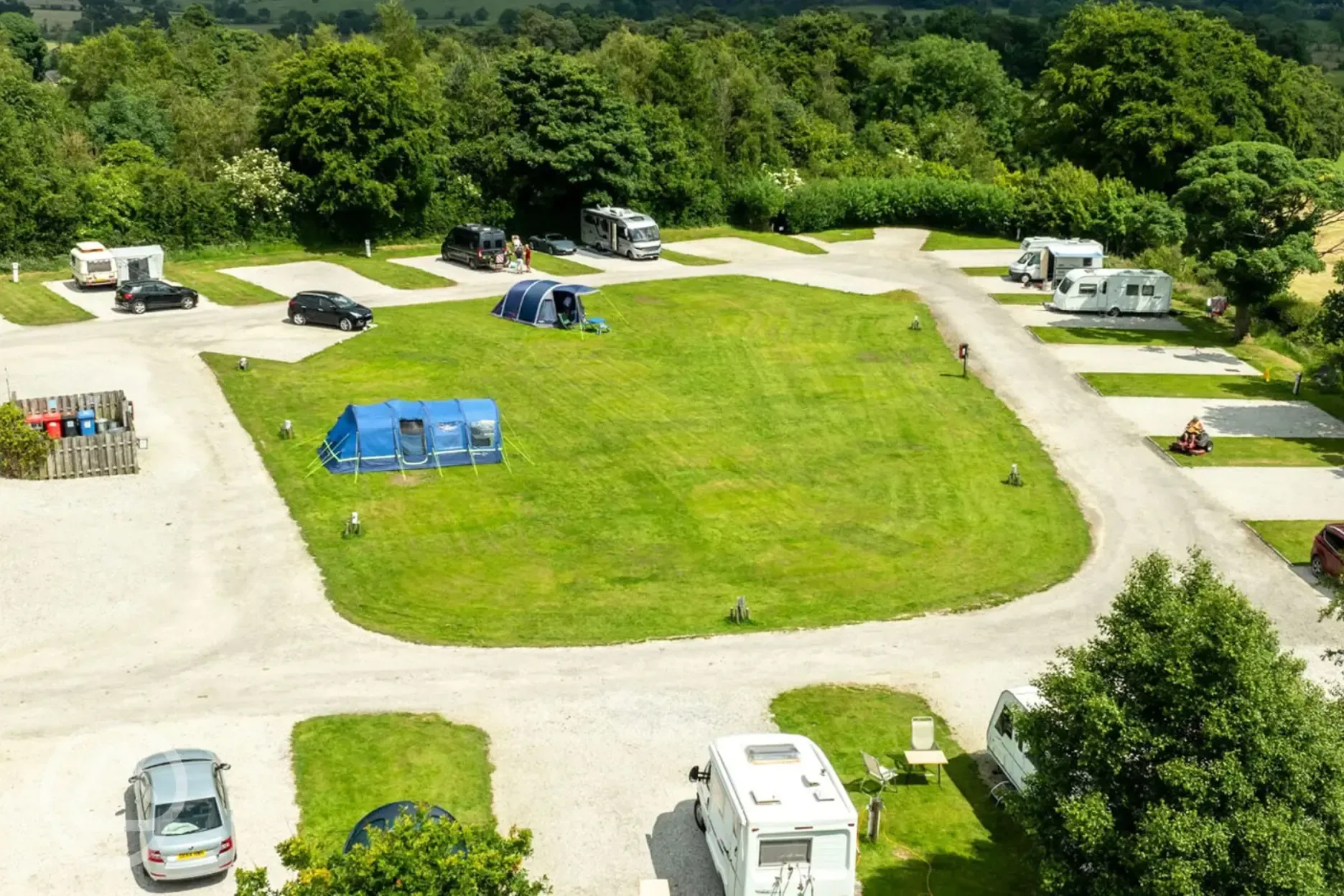 Hardstanding and grass super pitches