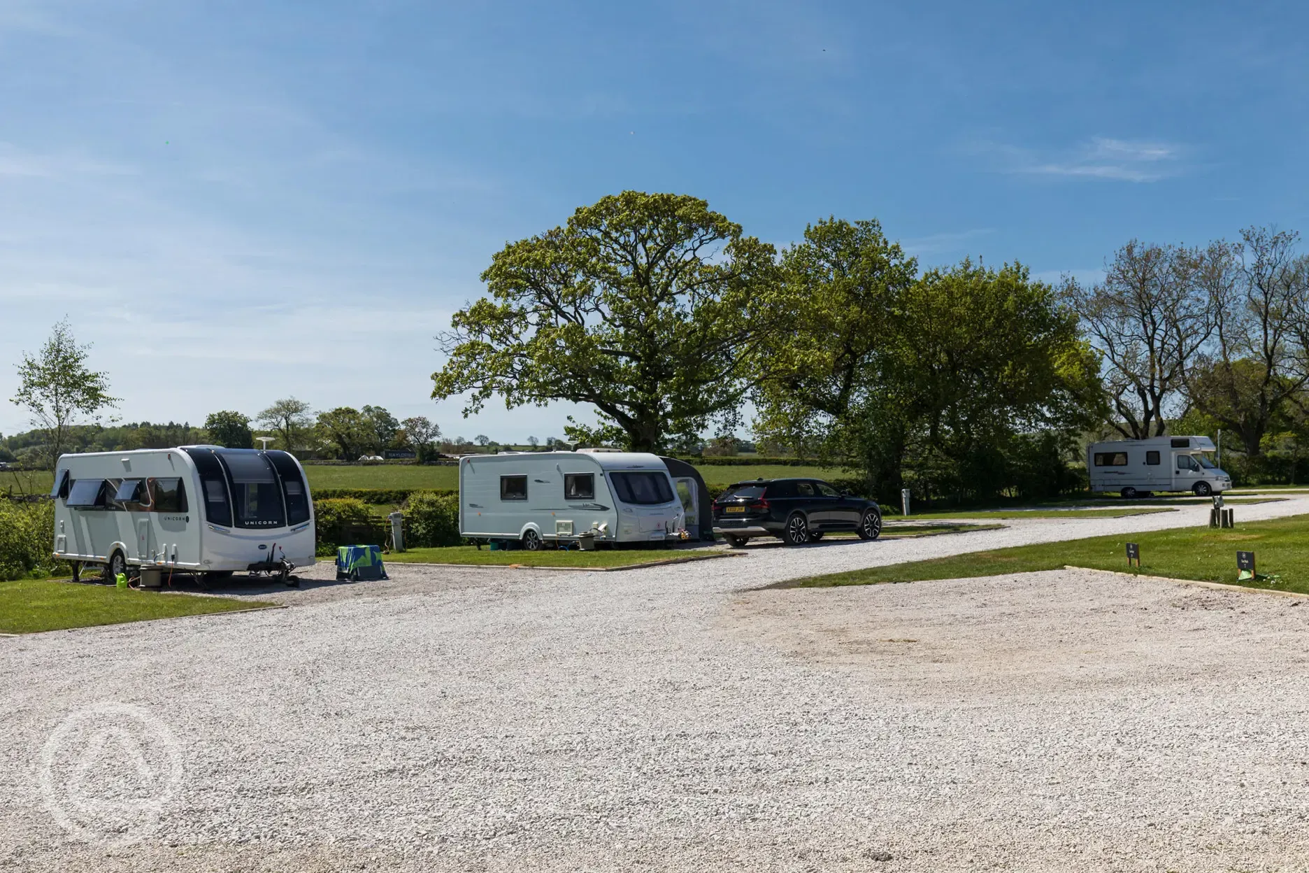 Hardstanding and grass super pitches