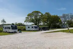 Hardstanding and grass super pitches (half of each)