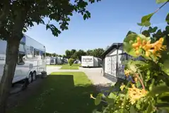 Electric hardstanding pitches (6m x 8m) for caravans, campervans, and motorhomes